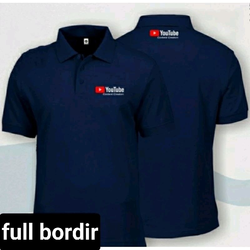 Kaos you tube Kaos YouTube content baju YouTube kaos kerah YouTube baju polo YouTube poloshirt YouTu
