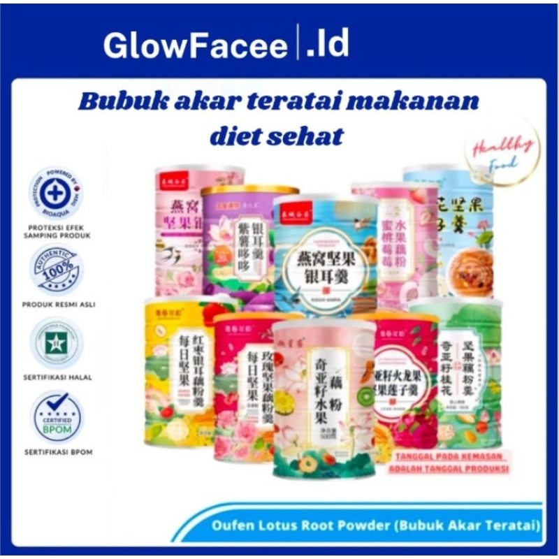 

Oufen Lotus Root Powder Bubuk Akar Teratai Healty Food Gerd Lambung Diet