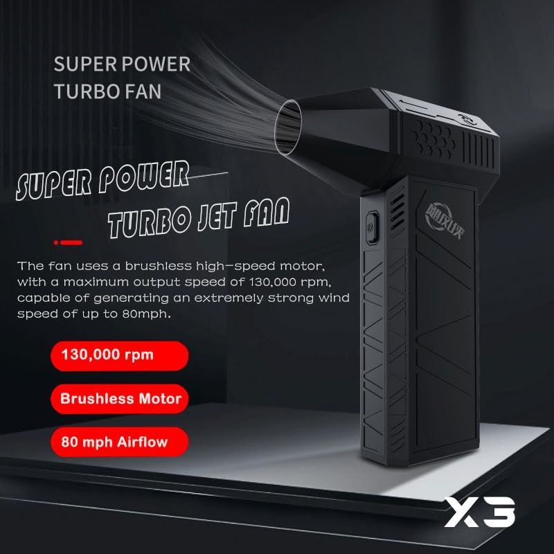 Mini Jet Fan Turbo Blower Rpm Violent Fan High Rpm Blower Mini Jet Multifungsi Praktis Minimalis