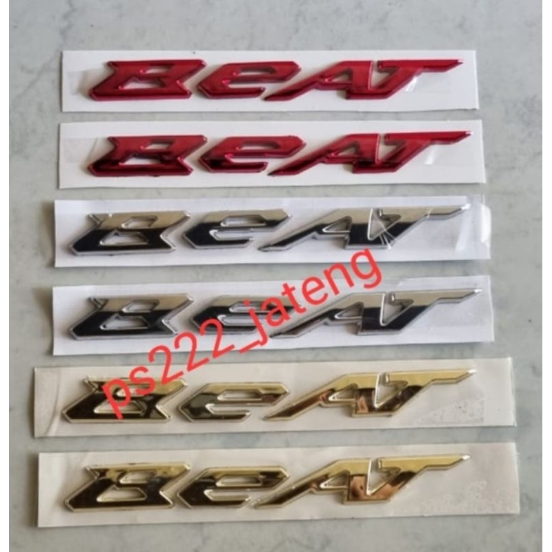 Emblem logo beat timbul/emblem logo beat chrom timbul/emblem logo beat gold/emblem logo beat merah t