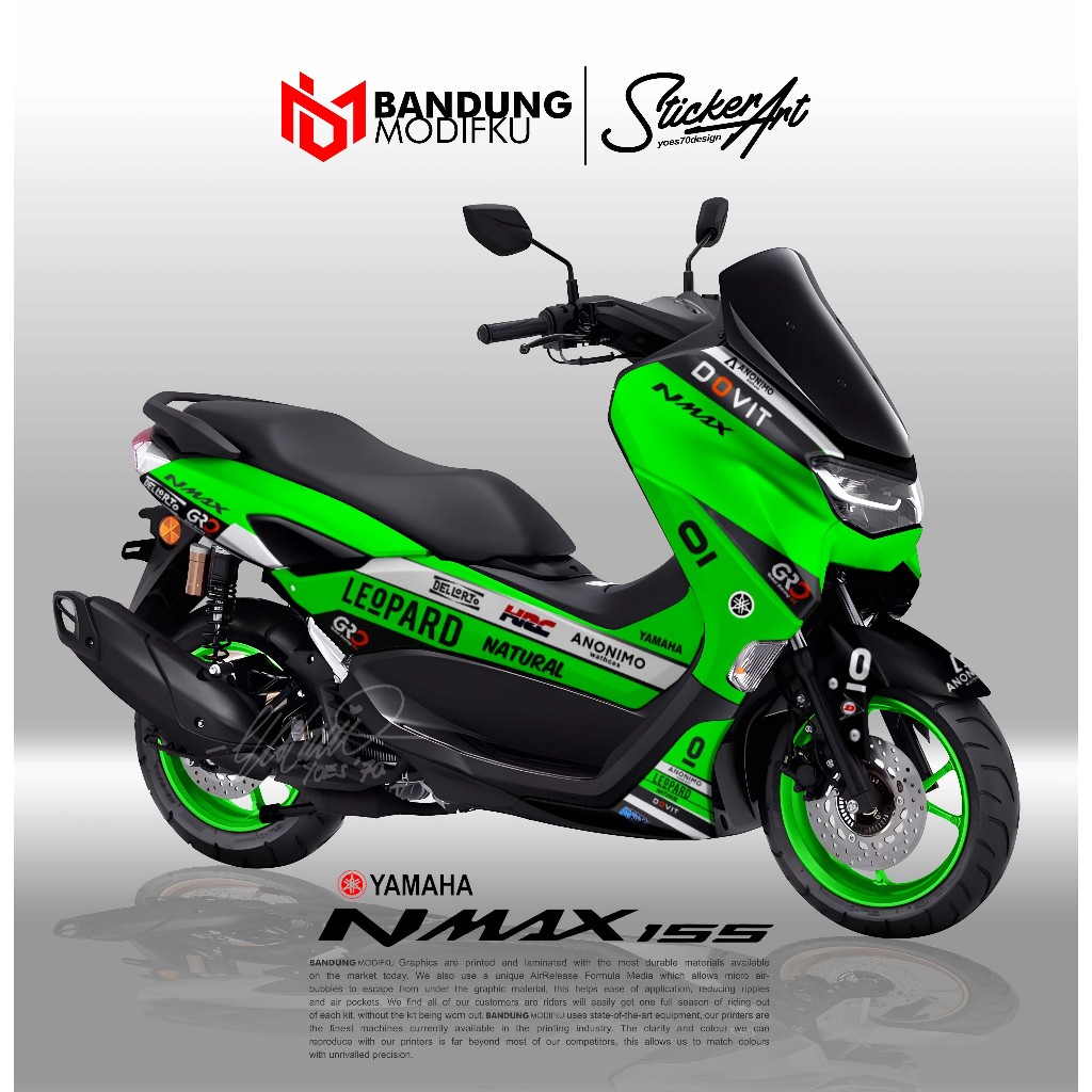 STICKER MOTOR NMAX NEW - MOTIF J - DECAL NMAX 2020 2021 2022 NEW - STIKER FULL BLOK NMAX 2020 2021 2