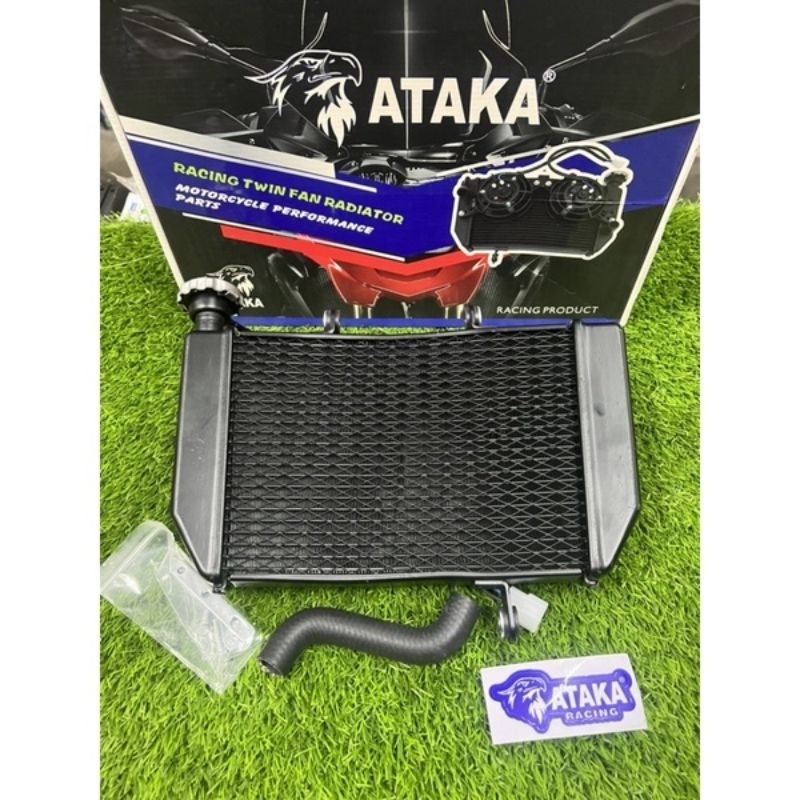 Radiator big volume jumbo mx king 2 kipas ataka racing.