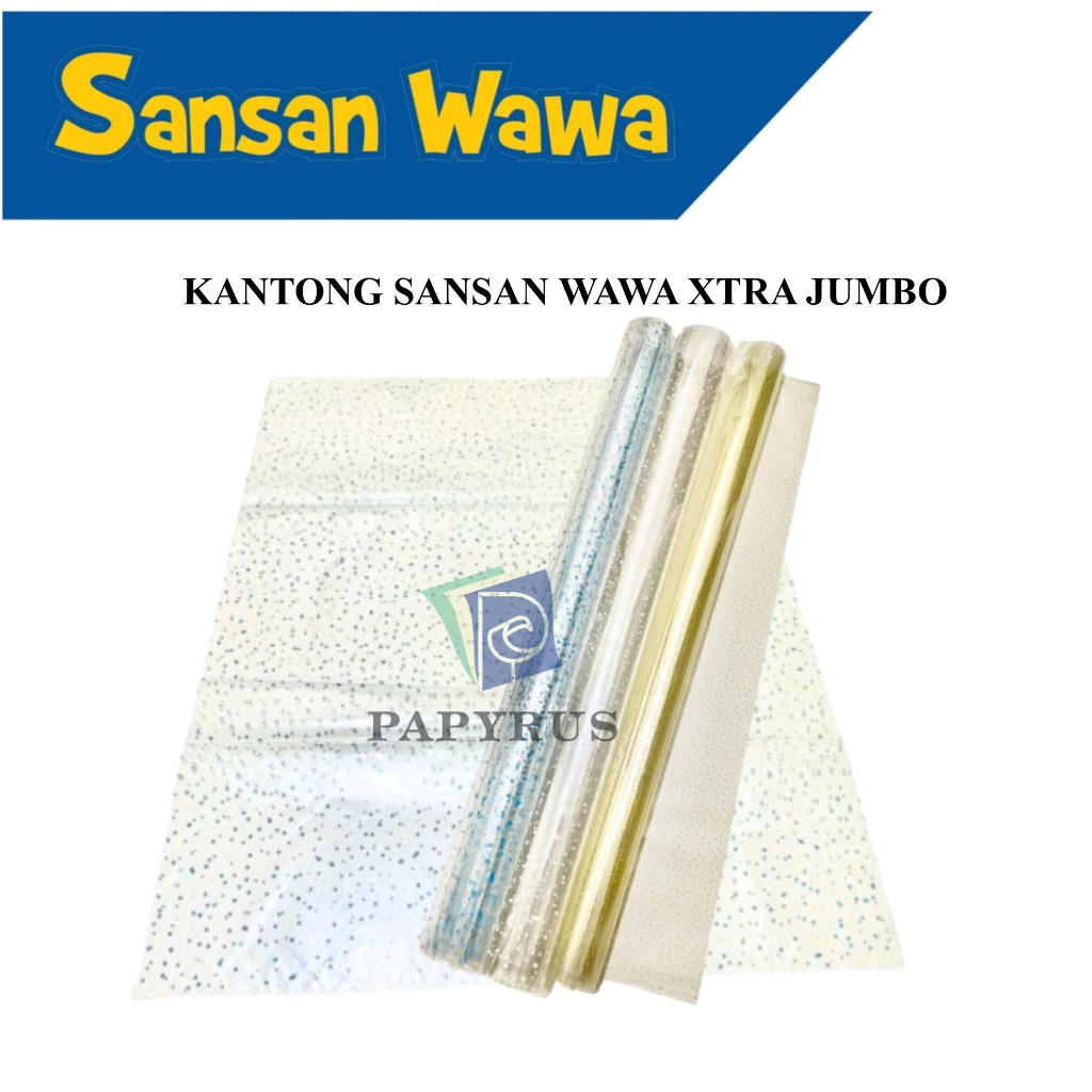 

KANTONG PARCEL / KANTONG OPP MOTIF / PLASTIK BINGKISAN / PLASTIK GOODIE BAG / KANTONG SOUVENIR / KANTONG ULANG TAHUN / KANTONG SANSAN WAWA EXTRA JUMBO 83 CM X 70 CM