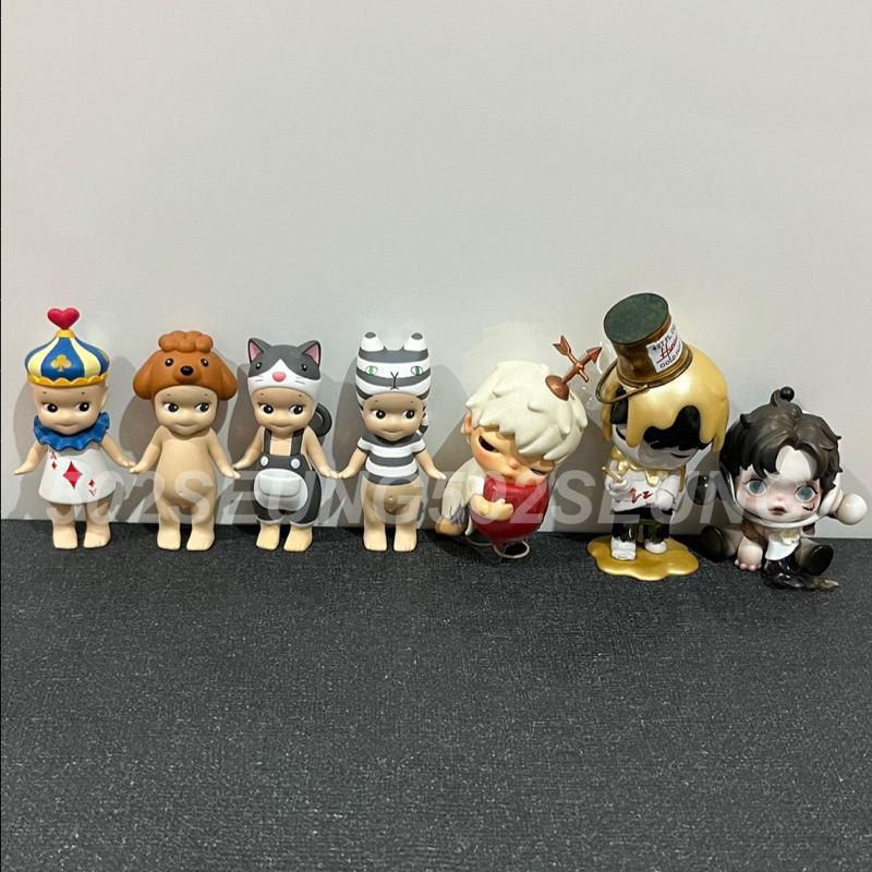 sonny angel card tuxedo mono cat poodle pop mart hirono skullpanda