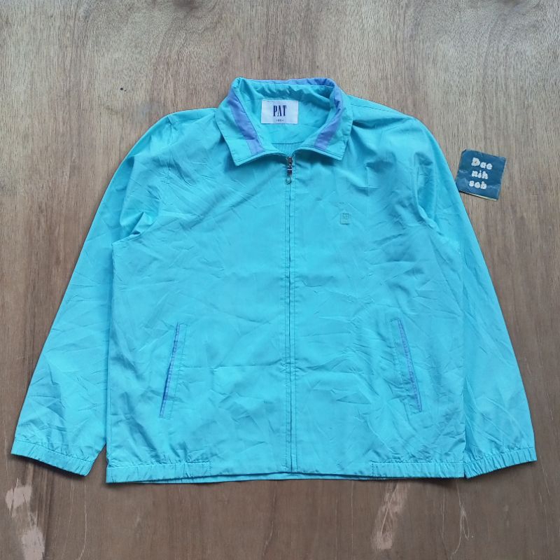 Jaket casual parasut PAT tosca running daily lari vintage pl olahraga