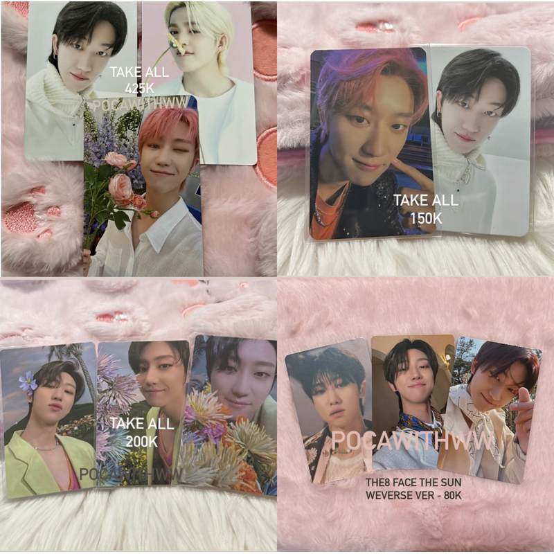 Photocard Seventeen The8 Hao Sector 17 S17 Face The Sun FTS Weverse Fansign Hao Bali Hao Tuspi Rambu