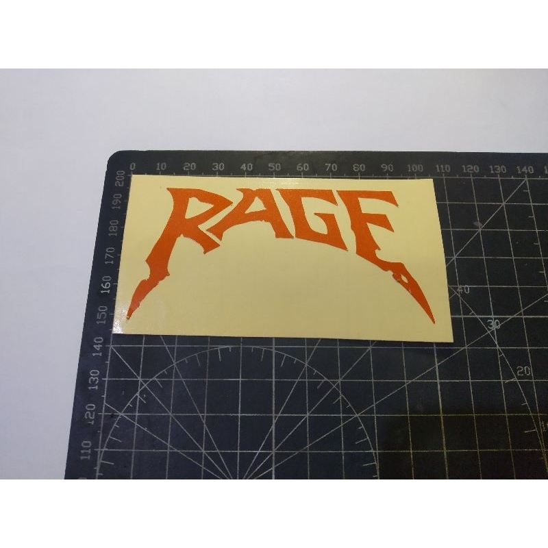 

cutting stiker rage