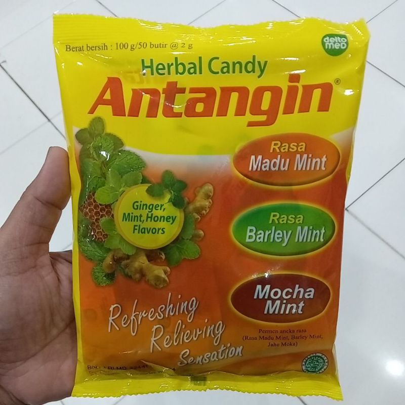 

Antangin Permen Herbal Aneka Rasa 2 g @50 pcs / 100 gram