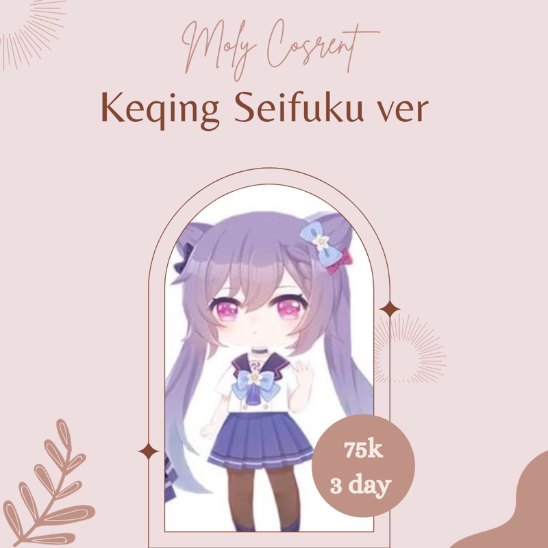 SEWA/RENTAL COSPLAY KOSTUM KEQING SEIFUKU