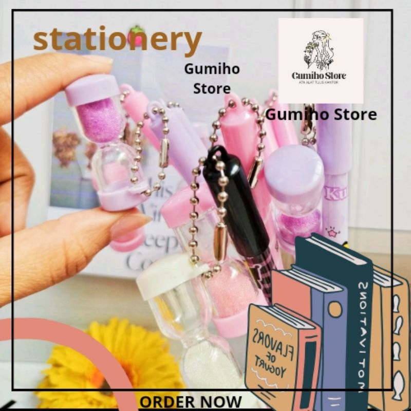 

PULPEN GANTUNGAN JAM PASIR SANRIO GEL PEN LUSINAN ECER