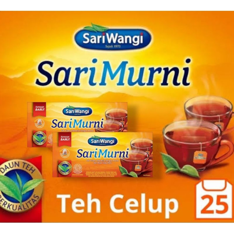 

Sariwangi Teh Hitam Herbal Sari murni isi 25 Kantong/box