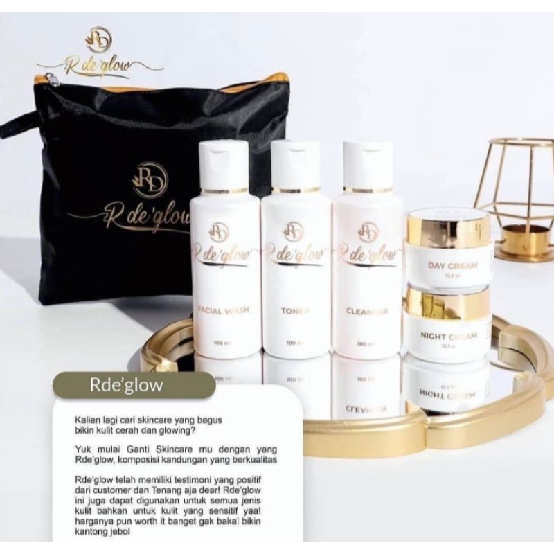 RDE GLOW RINA DIAZELLA ORI BPOM/SKINCARE PEMUTIH TERCEPATT/CREAM GLOWING