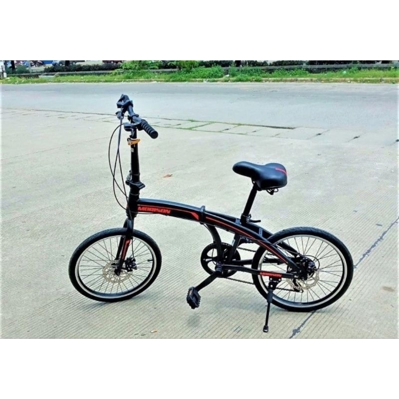 Sepeda Lipat Dewasa Morison 20 Inch Rem Cakram 7 Speed MS 8118 DB
