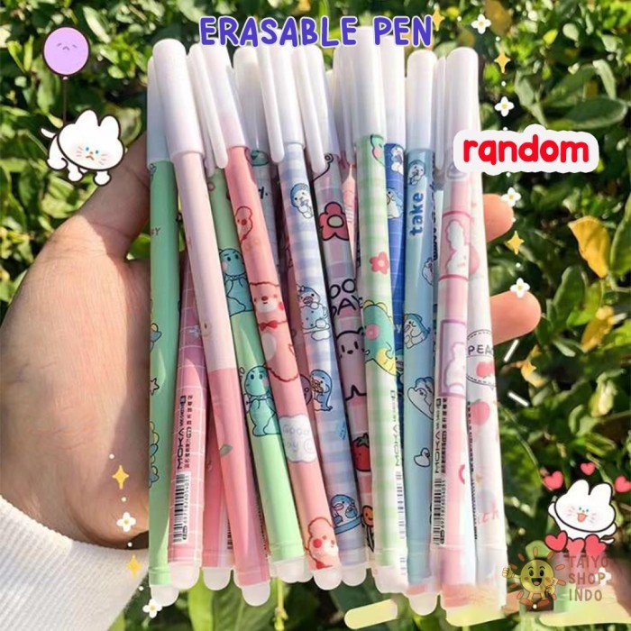 

6 pcs Pen bisa Hapus Eraser Pen Pulpen Penghapus