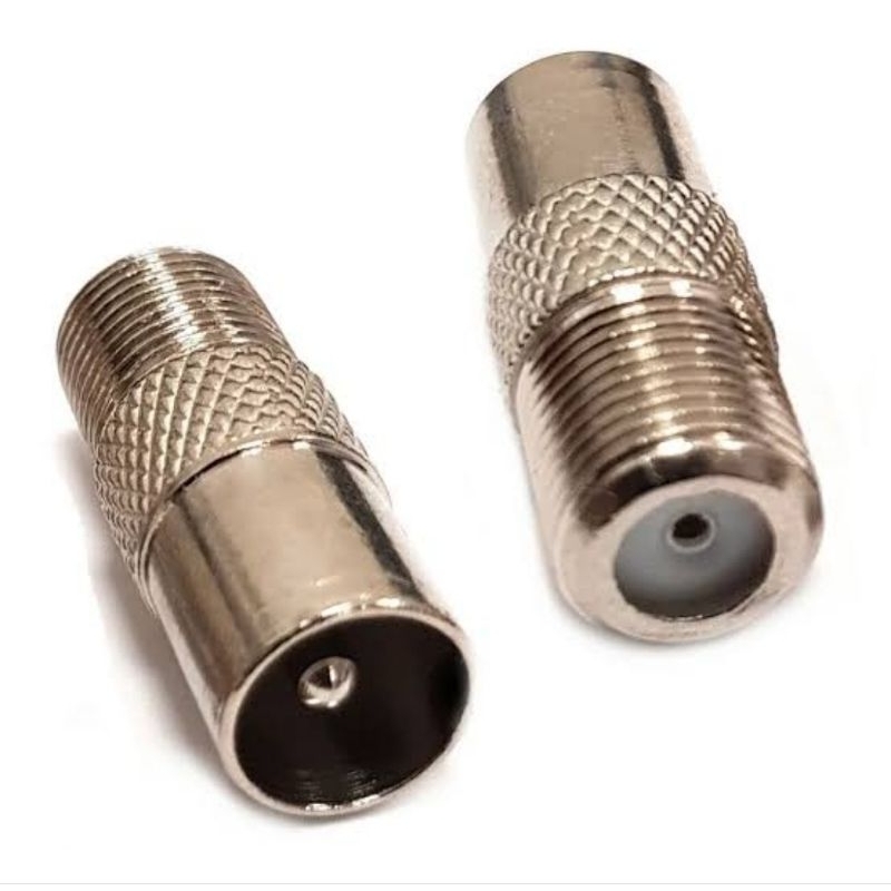 Connector Jack F to TV Jack Parabola Set Top Box TV Digital Jack Antena