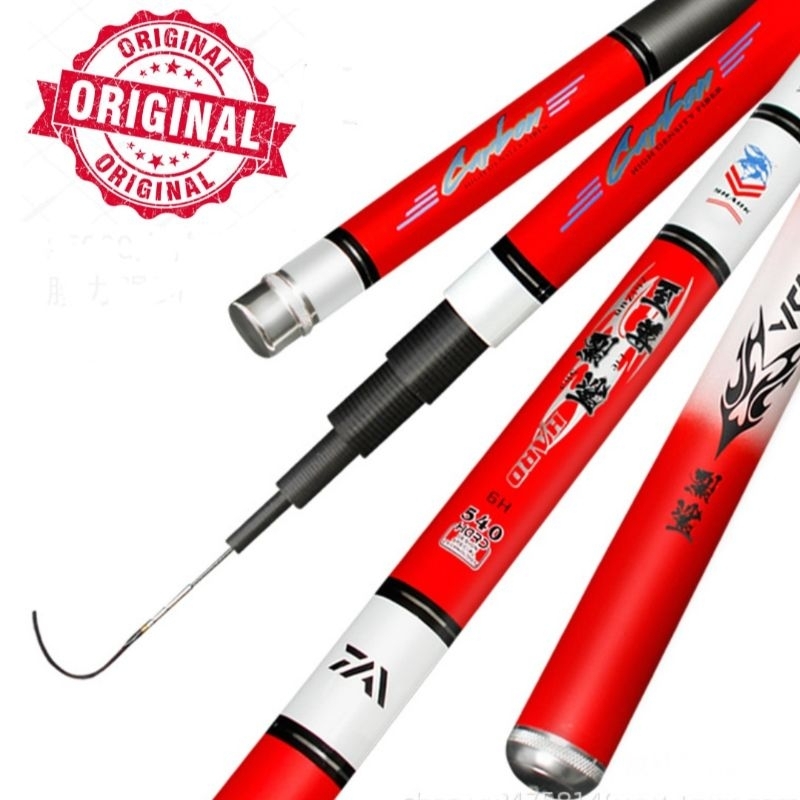 Tegek Kaku Daiwa Red Shark (Bonus Ujung)270cm/360/390/450/540/630