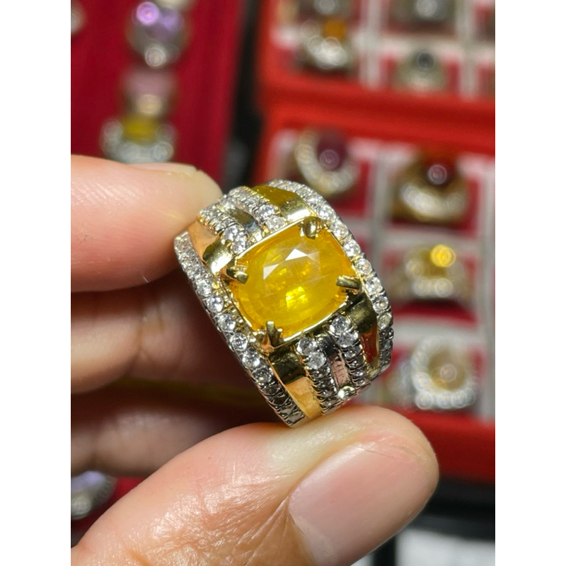 Yellow Sapphire Ring Perak + Memo