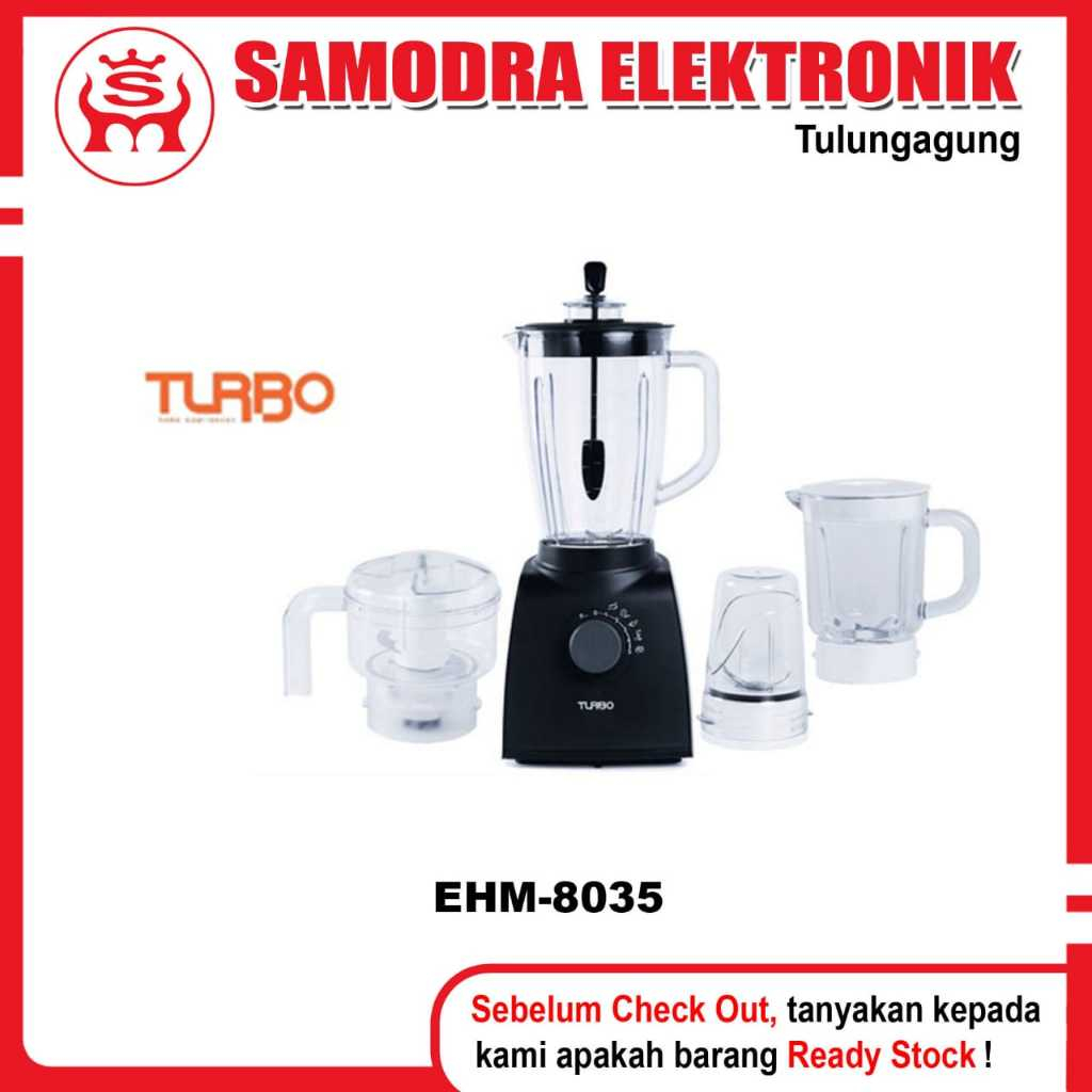 Blender TURBO EHM-8035 | Blender Combo 4 In 1 Turbo