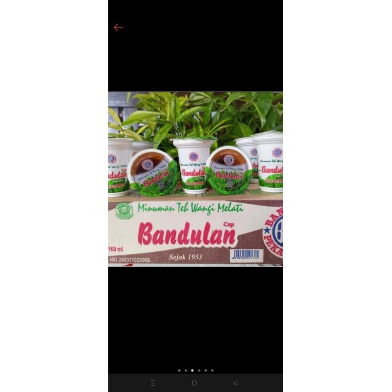 

Teh Bandulan 160ml 1 dus isi 24 gelas