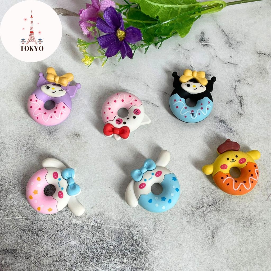 

Penghapus Donat Sanrio ER-1217 Kuromi Hello Kitty Cinnamoroll Purin