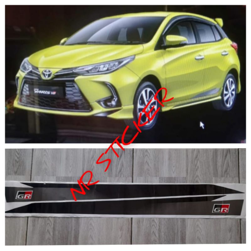 List body stiker Toyota GR Sporty Universal 2021 / List body stiker GR Sporty toyota Raize, Agya, Ya