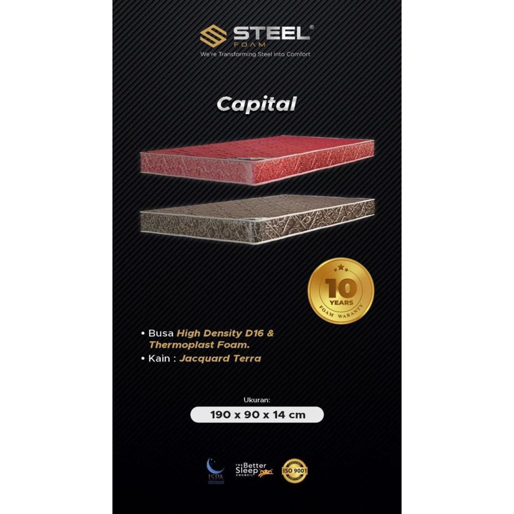 [MEDANHOME] PROMO TERMURAH Kasur busa Steel Capital Bergaransi 10 Tahun by Ocean Springbed