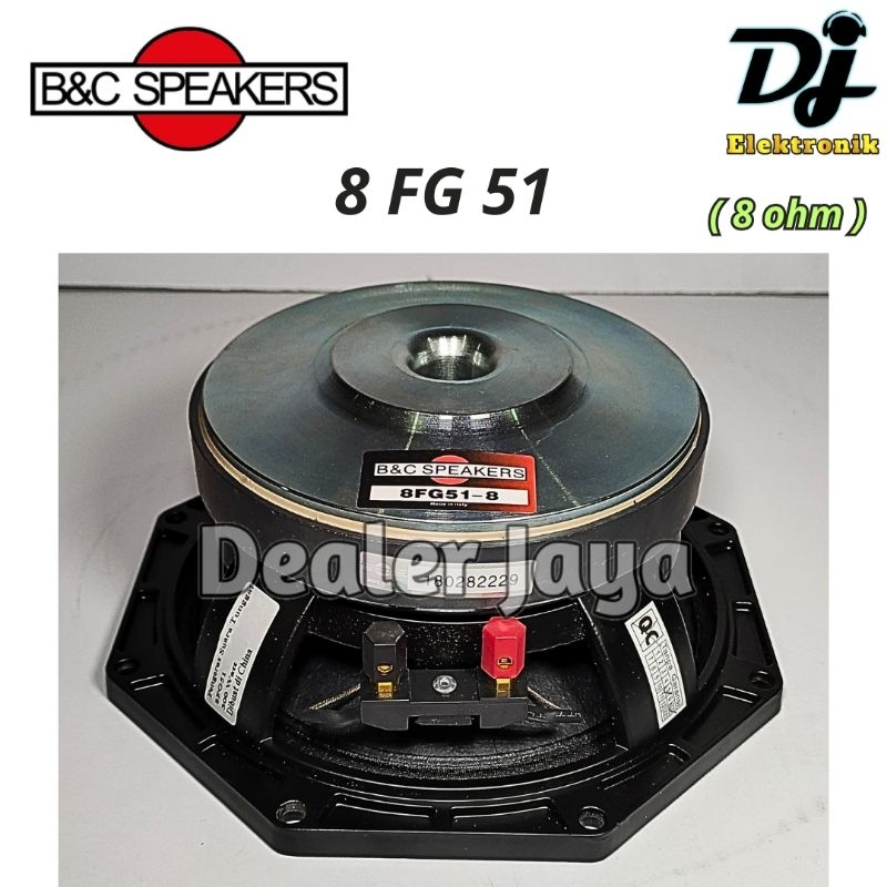 Speaker Komponen B&C / BNC 8 FG 51 / 8 FG51 / 8FG 51 / 8FG51 - 8 inch