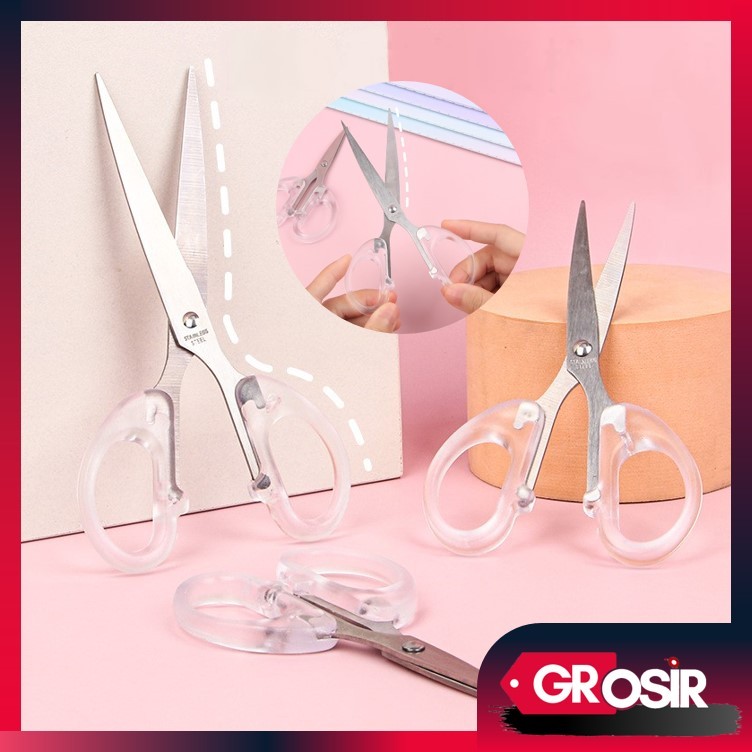 

Grosir - H5920 Gunting Kertas Transparan / Scissors / Alat Pemotong Kertas / Peralatan Sekolah Siswa