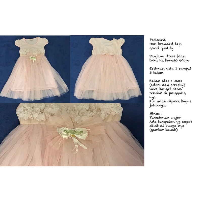[preloved] Dress renda tule