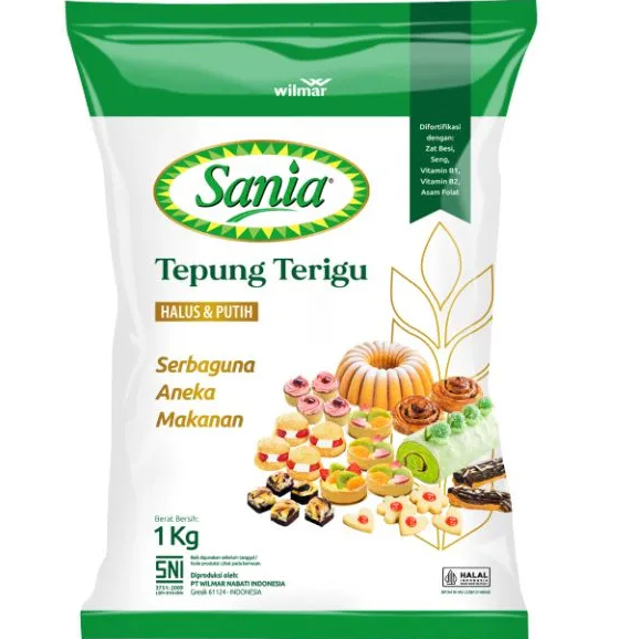

Sania Tepung Terigu Serbaguna 1000 Gram