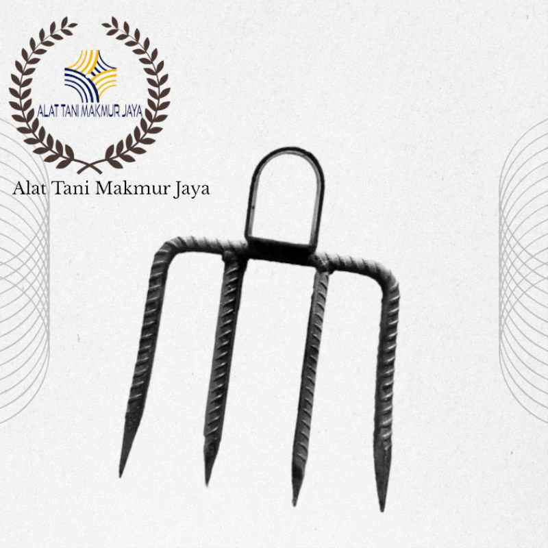 Garukan Sampah, Garuk Tanah Bahan Baja Ulir