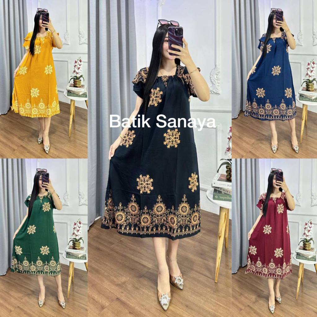 DASTER FUJI LENGAN SUSUN | DASTER FUJI RAYON PREMIUM | DASTER FUJI MOTIF TERBARU Nyaman