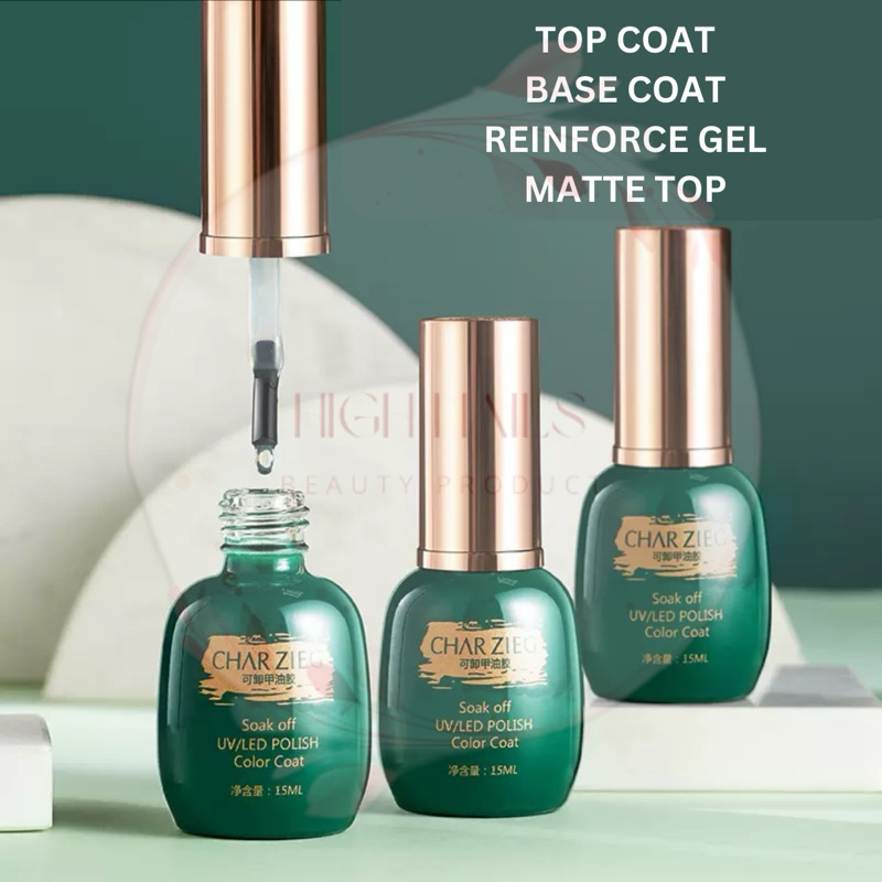 Charzieg 15ml / Top Coat / Base Coat / Reinforce / Matte Top