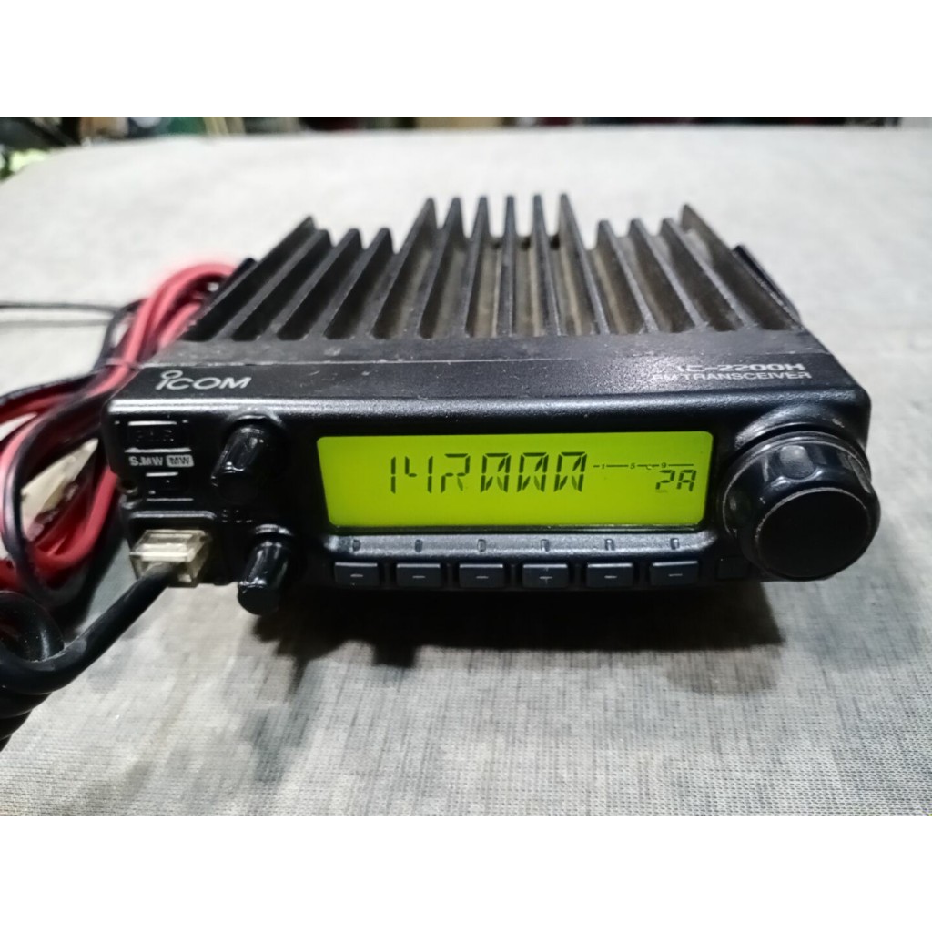 Radio rig icom IC-2200H VHF Black Original Japan ada minus