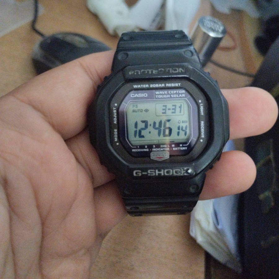 G Shock GW 5600J 1 Tough Solar Waveceptor  batangan original second