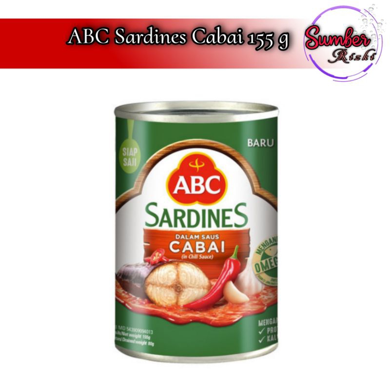 

ABC Sardines Cabai 155g Sarden ABC Saus Cabai