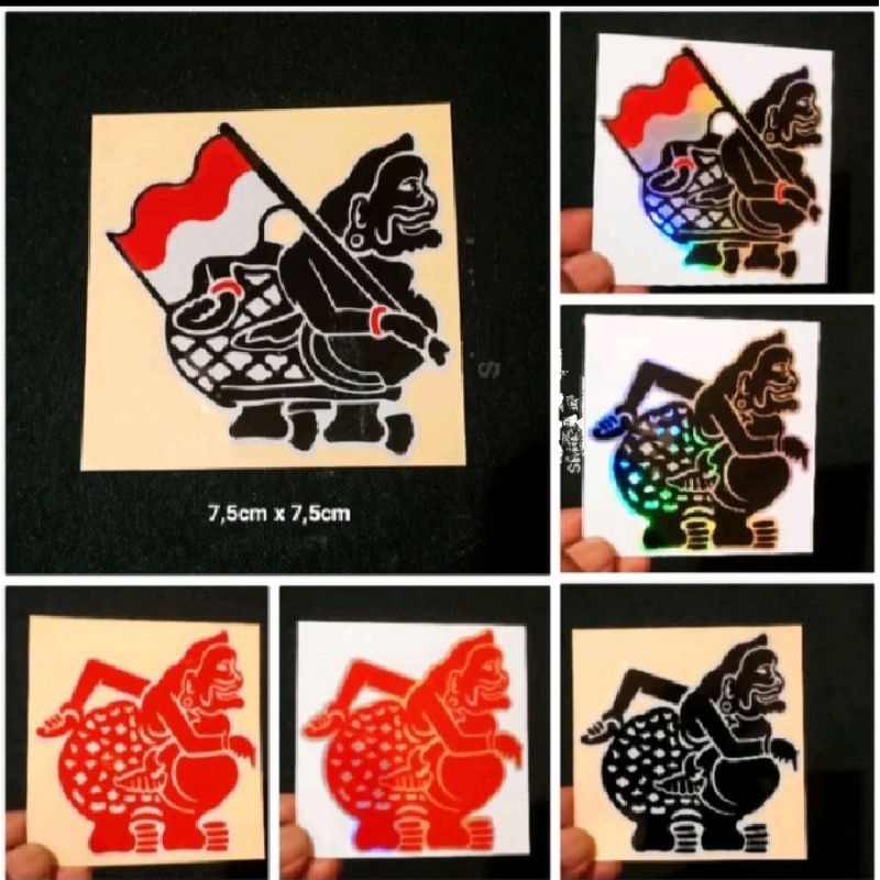 Stiker Wayang Sticker Semar Cutting