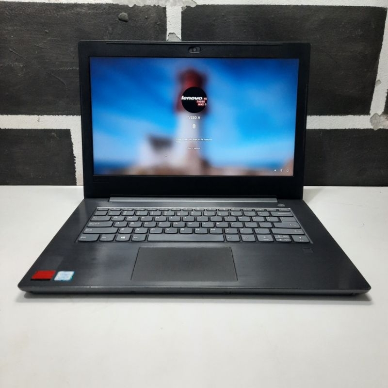 Laptop Lenovo V330 Core i5 gen8th Ram 8gb ssd 256 dual Vga Radeon Murah bagus normal fingerprint