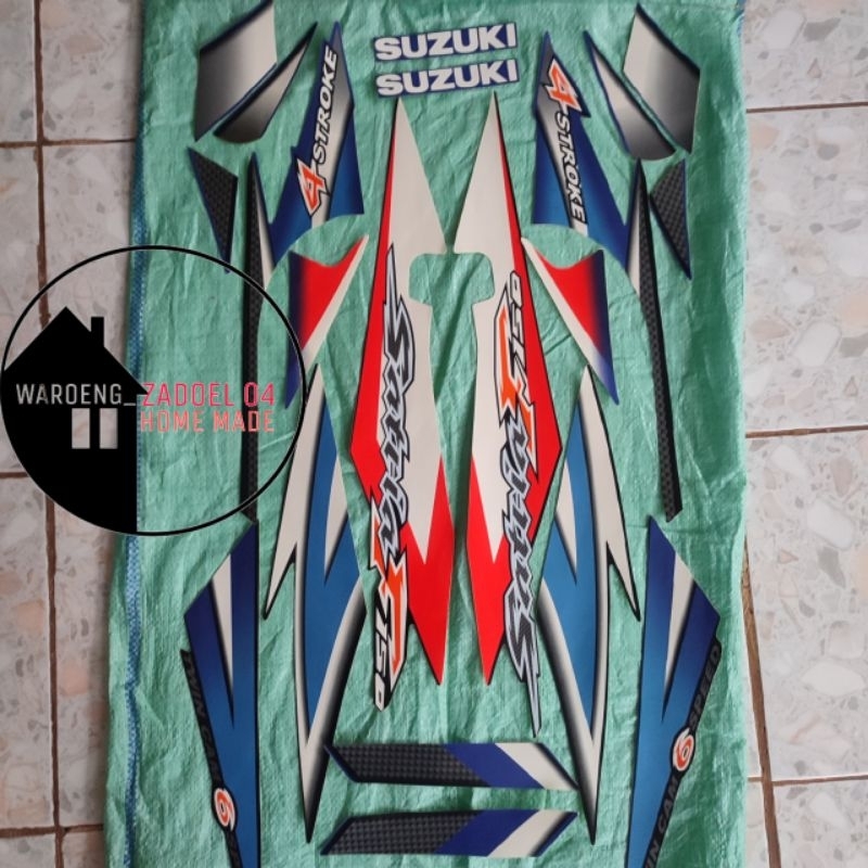 Striping Suzuki Satria Fu Thailand CBU Fu Old Biru