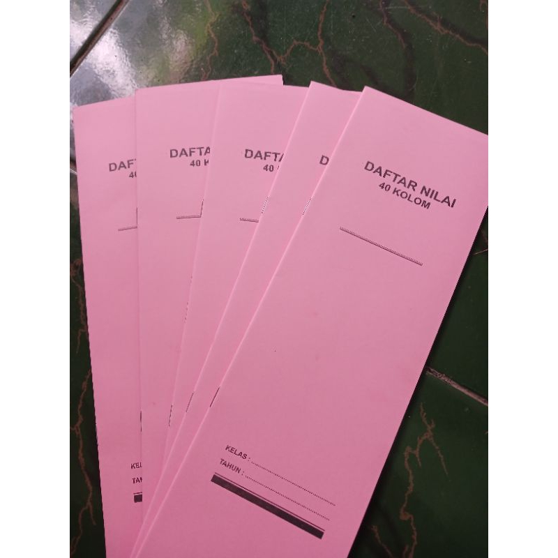 

Daftar Nilai / Buku Catatan Nilai Murid/Santri / 40 Kolom