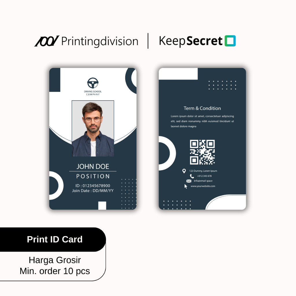 

PRINT ID CARD / NAME TAG / KARTU MEMBER HARGA GROSIR