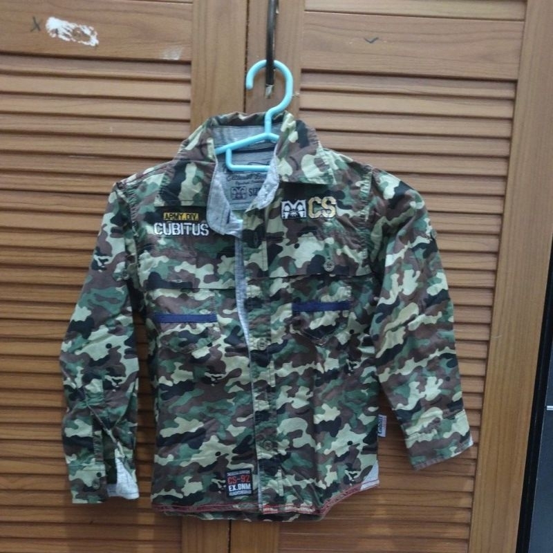preloved kemeja army cubitus