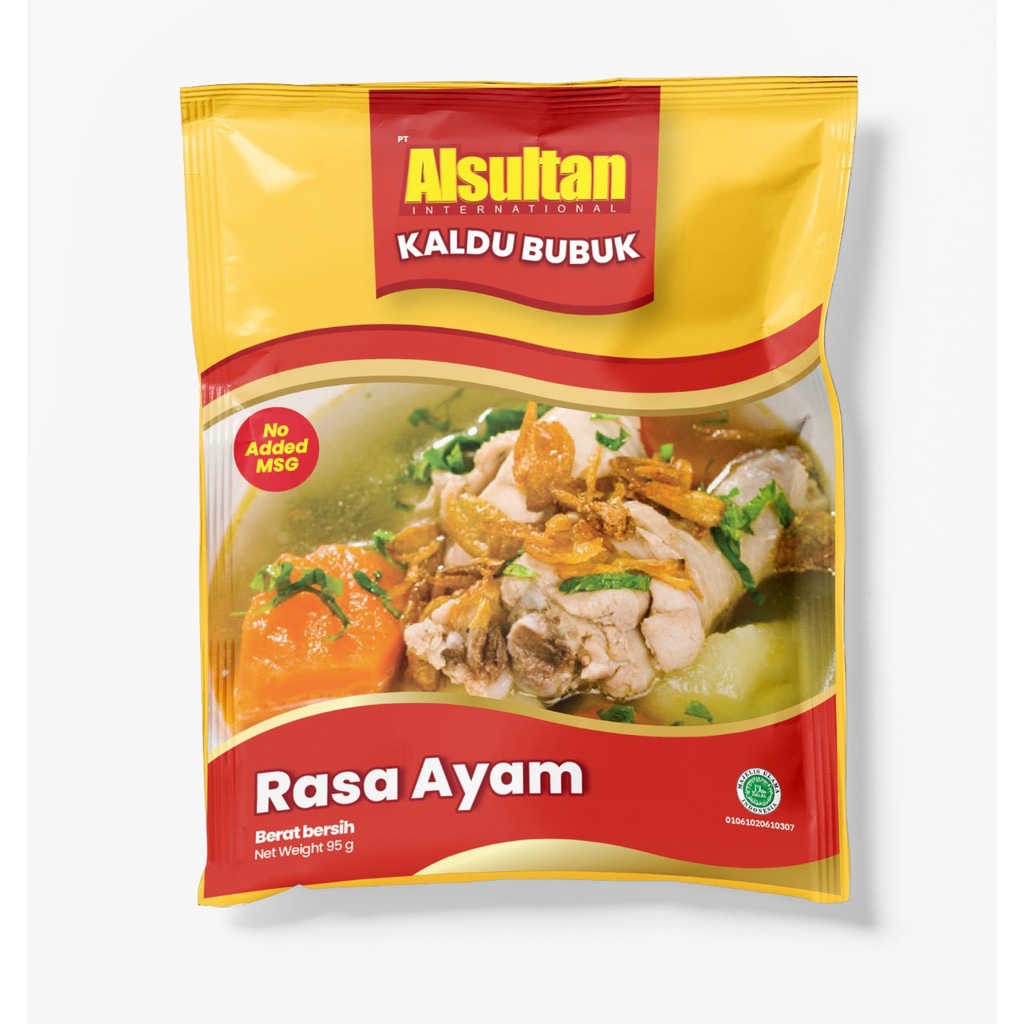 

TERMURAH Alsultan - Kaldu Ayam Sachet Non MSG 95gr 95gram 95g