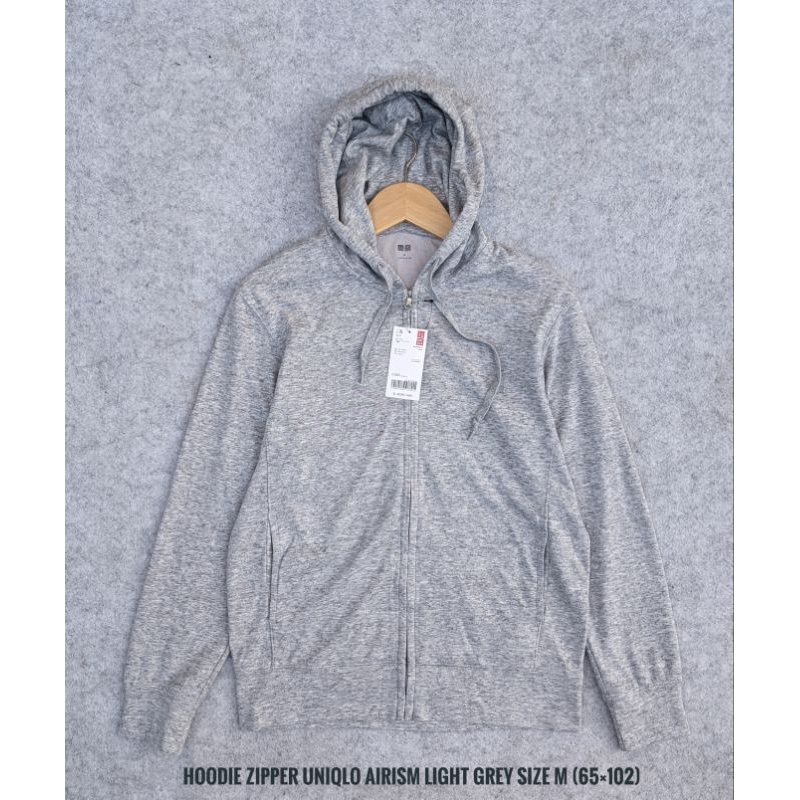 hoodie zipper uniqlo airism