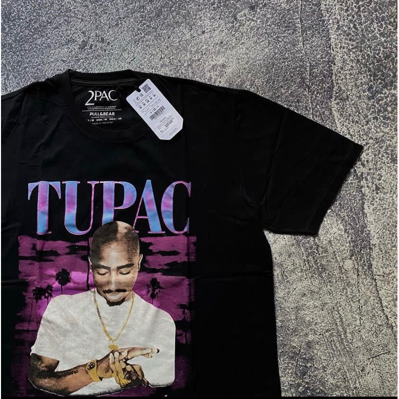TSHIRT PULL&BEAR X TUPAC CALIFORNIA
