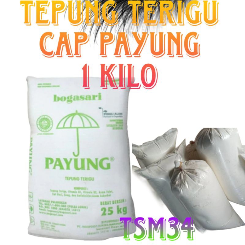 

Tepung terigu cap payung harga 1kilo tepung Bogasari 1kg