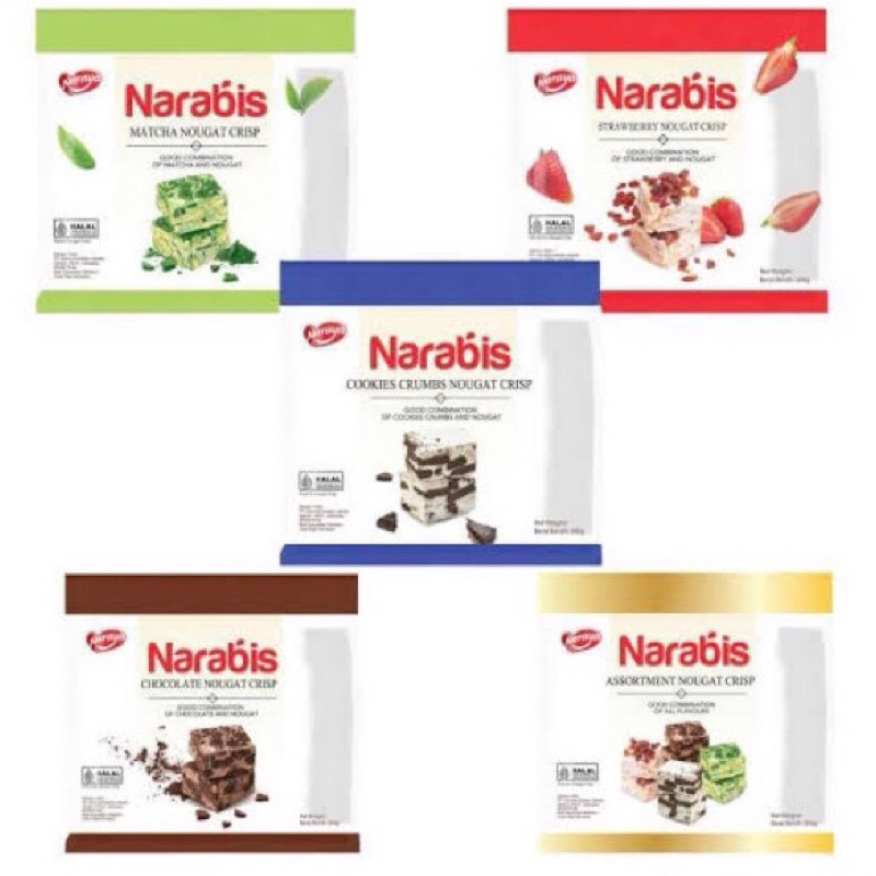 

NARAYA NARABIS 200GR 1 BAG NOUGAT CRISP l HALAL ANEKA RASA - OAT VIRAL MANTAP TERMURAH DISKON