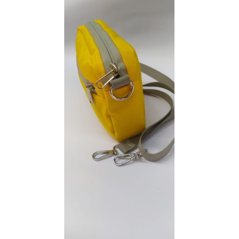 Tas slempang Zach, zipper Ykk