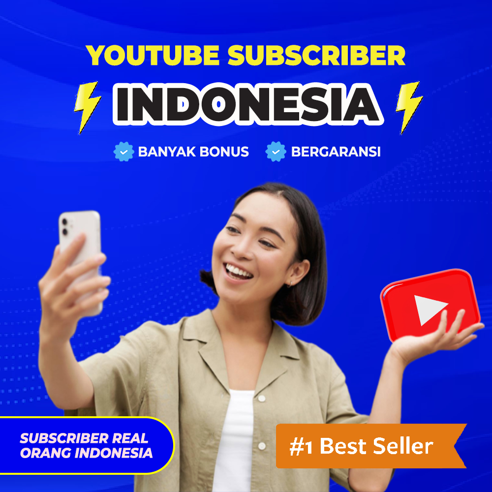 YOUTUBE SUBSCRIBER INDONESIA PERMANEN + BERGARANSI [ 100% REAL & NO DROP ]