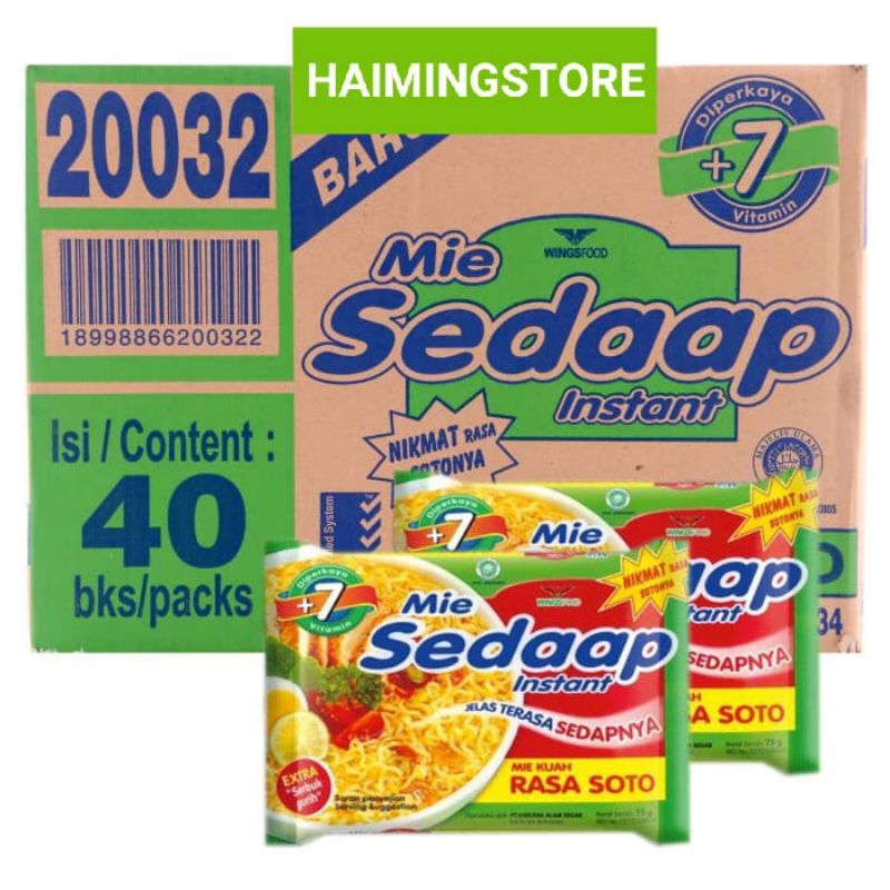 

MIE SEDAAP SOTO 1 KARTON Exp 11/2024